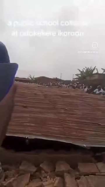 Another school collapse during class in africa