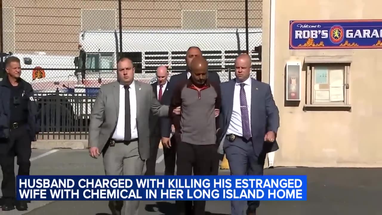 Husband charged with killing his estranged wife with chemical in Long Island home