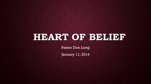 Heart Of Belief (November 11, 2014)