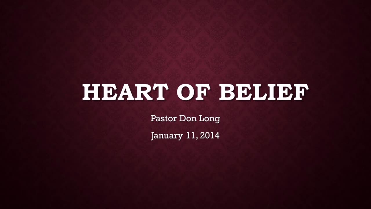 Heart Of Belief (November 11, 2014)
