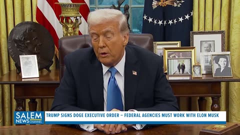 Trump Signs DOGE Executive Order – Federal Agencies Must Work With Elon Musk To Shrink Government