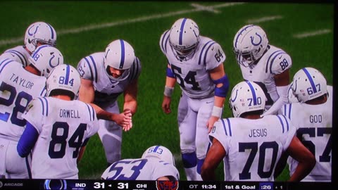 Madden: Indianapolis Colts vs 1985 Chicago Bears (Overtime)