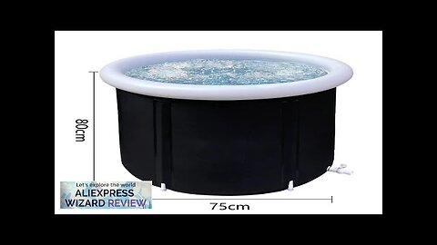 Portable Ice Bath Tub for Athletes Cold Water Therapy Hot Tub Folding Review