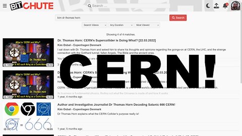 Dr Thomas Horn: What is the Sick Satanic CERN Really?