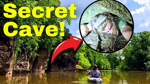 Kayaking to Ohio's hidden waterfall cave wonderland! 🏞️
