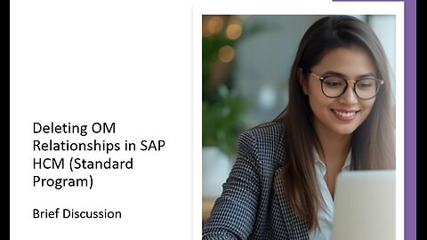 Deleting OM Relationships in SAP HCM (Standard Program) #sap #saphcm