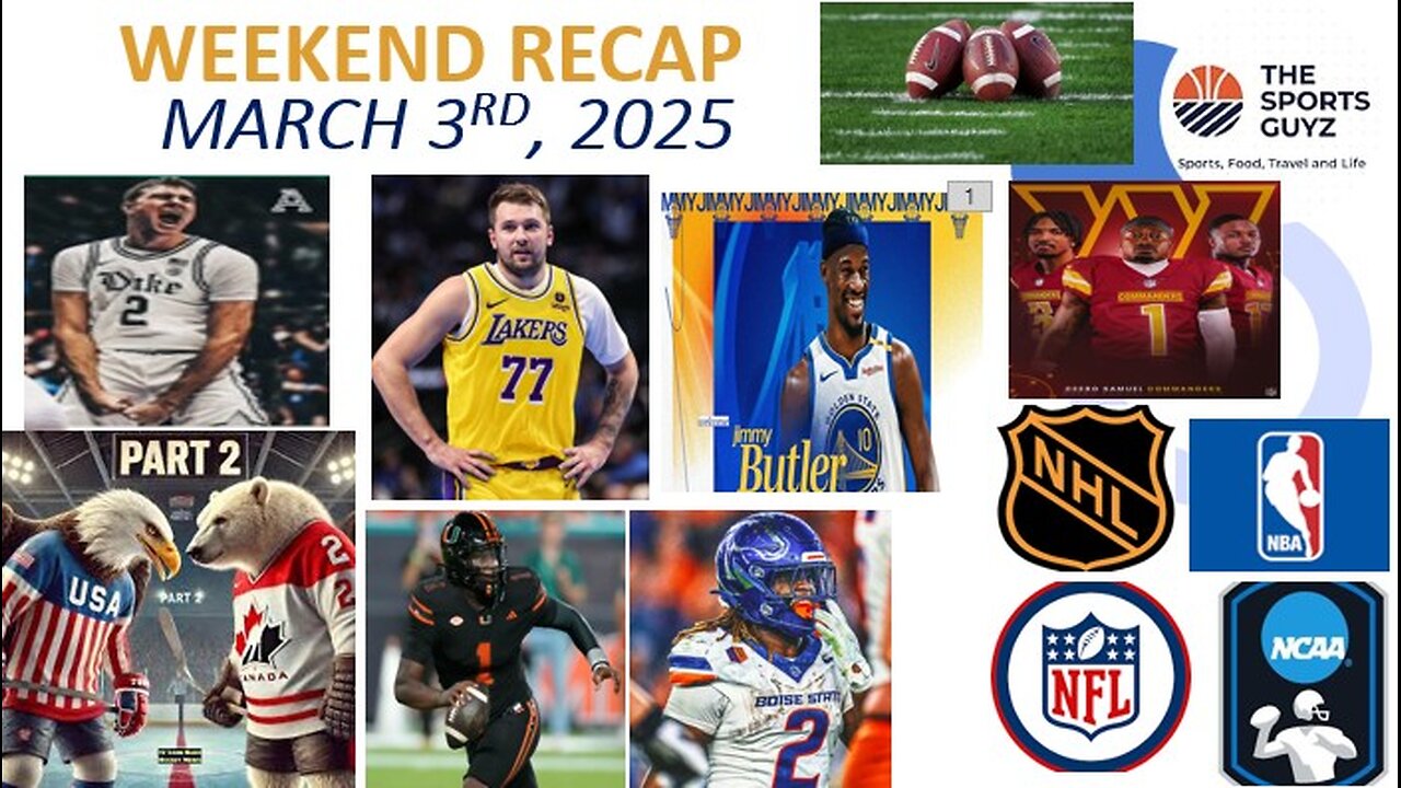 Basketball Post-Seasons and Football Off-Seasons Heat Up! Weekend Recap - March 3rd 2025