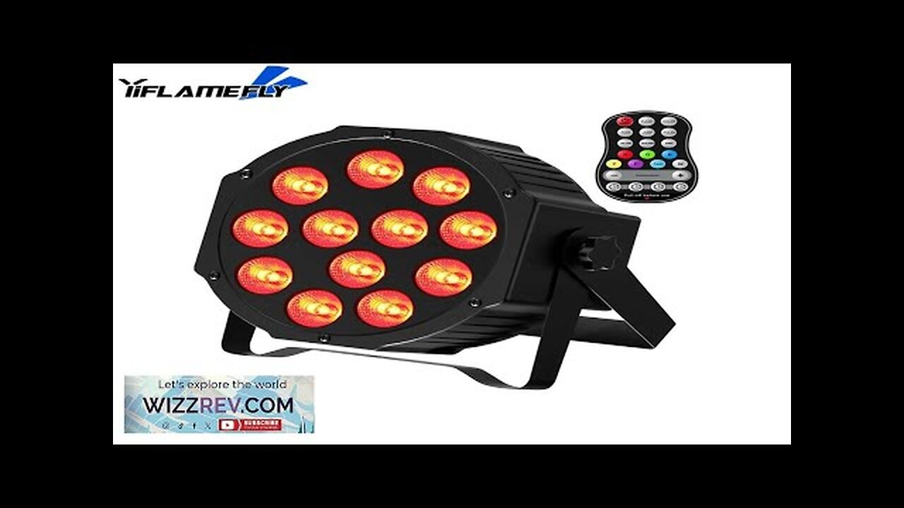 Yiflamefly Rechargeable RGBW 12 LED Spotlight With Remote Control Timing Stage Light Review