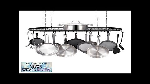 VEVOR Hanging Pot Rack 36 inch Hanging Pot Rack Ceiling Mount Ceiling Review