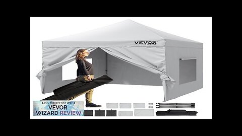 VEVOR 10x10 FT Pop up Canopy with Removable Sidewalls Instant Canopies Portable Review