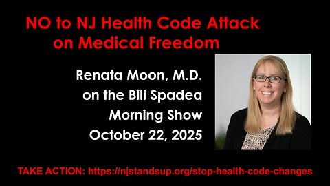 NO to NJ Health Code Attack on Medical Freedom