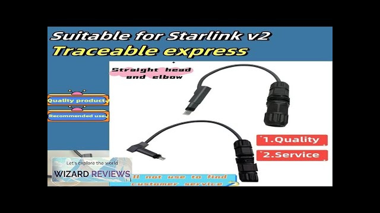 1/2PCS For Starlink V2 Second-generation Male To RJ45 Female Adapter Cable Review