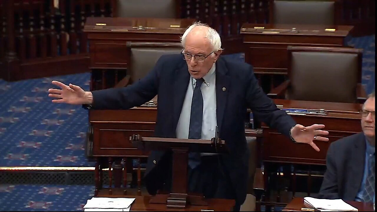 Sanders is ERUPTING on the Senate floor due to the Democrats caving on the shutdown to Donald Trump