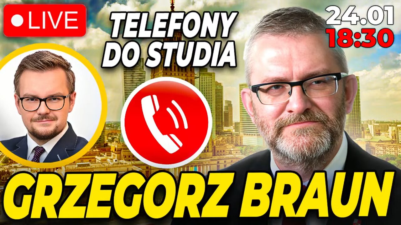 GRZEGORZ BRAUN W OGNIU PYTAŃ (24.01.2025)