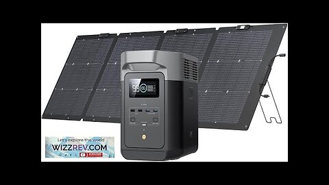 EF ECOFLOW Solar Generator DELTA2 with 220W Solar Panel LFP(LiFePO4) Battery Fast Review