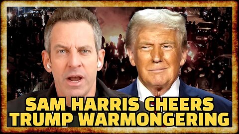 Sam Harris APPLAUDS TRUMP For Neocon Pivot - w/ Katie Halper