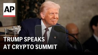 Trump speaks at the White House Crypto Summit