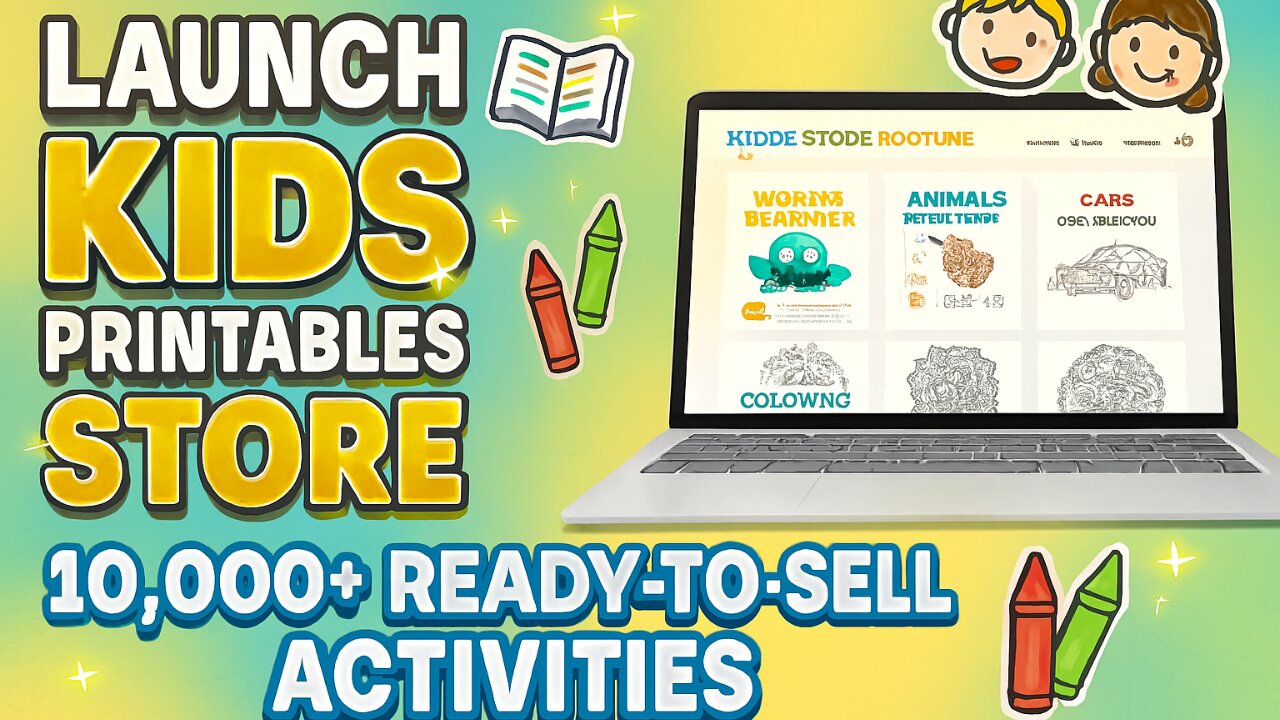 Kiddy Store Fortune Review | Start a Kids Printables Store with 10,000+ Ready-to-Sell