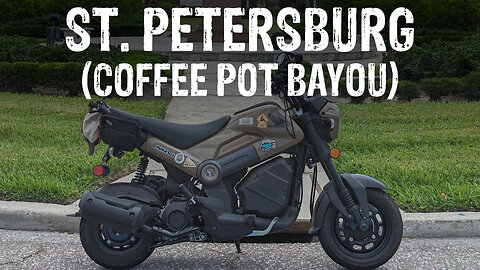 Riding my Honda Navi through EXCLUSIVE and WATERFRONT NEIGHBORHOODS in ST. PETE | COFFEE POT BAYOU