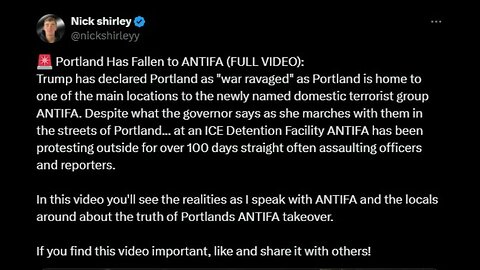 Portland Has Fallen to ANTIFA (FULL VIDEO)