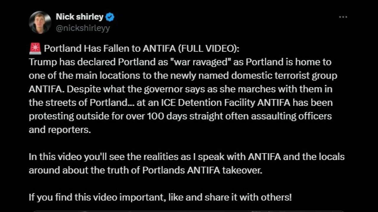 Portland Has Fallen to ANTIFA (FULL VIDEO)