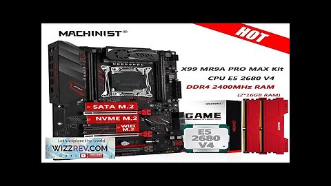 MACHINIST X99 Motherboard Kit Xeon E5 2680 V4 CPU LGA 2011-3 DDR4 Review