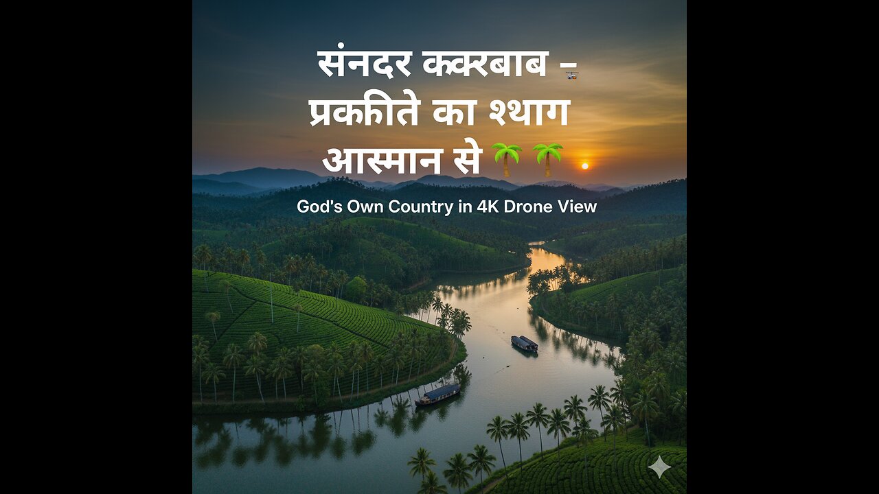 Sundar Kerala Drone View – Prakriti ka Swarg Aasman Se 🌴🚁 | God’s Own Country Drone Video