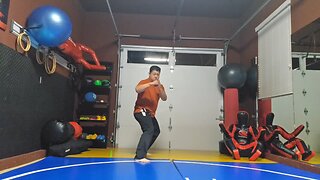 WTD Sliding Axe Kick to Oblique Kick sequential