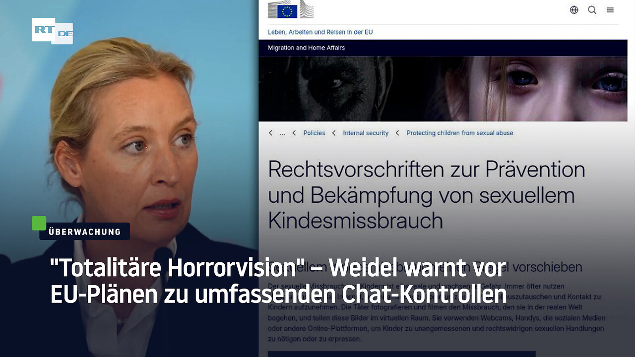 "Totalitäre Horrorvision" – Weidel warnt vor EU-Plänen zu umfassenden Chat-Kontrollen