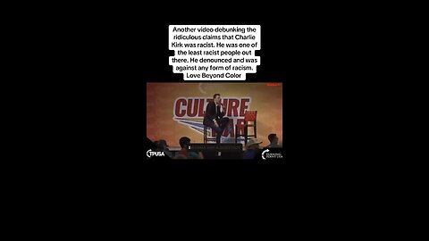 Another video debunking the ridiculous claims that Charlie Kirk was racist.