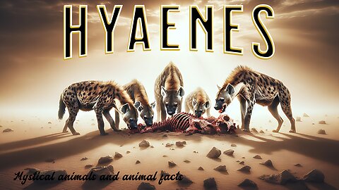 Hyenas beautiful animals from Africa and Asia