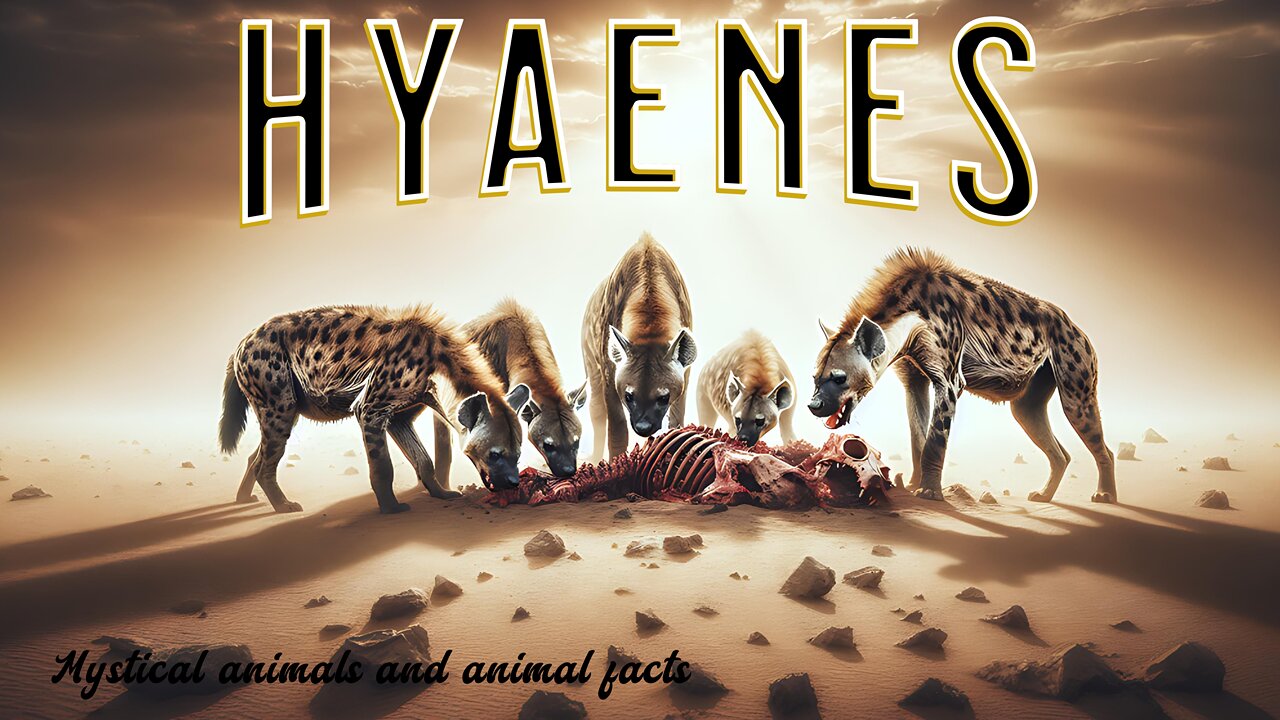 Hyenas beautiful animals from Africa and Asia