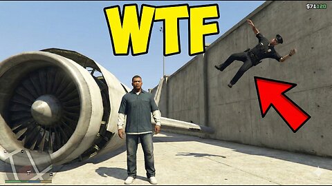 Don't Touch Franklin! GTA 5 Cops vs. Glitched Physics 👮‍♂️✈️ (Funny Fail)