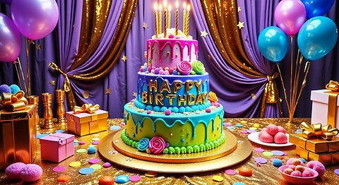 Happy Birthday to You 🎵 | Beautiful Cake & Joyful Vibes