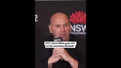 ‼️ Dana White goes off on the Australian media 🔥 #UFC #DanaWhite