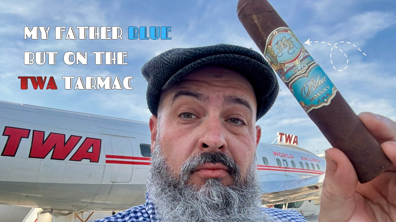 My Father Blue on the TWA Tarmac