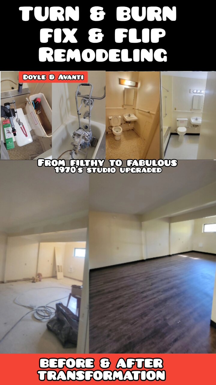 Turn & Burn, Fix & Flip Stuido Apt Remodel