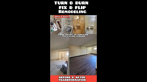 Turn & Burn, Fix & Flip Stuido Apt Remodel