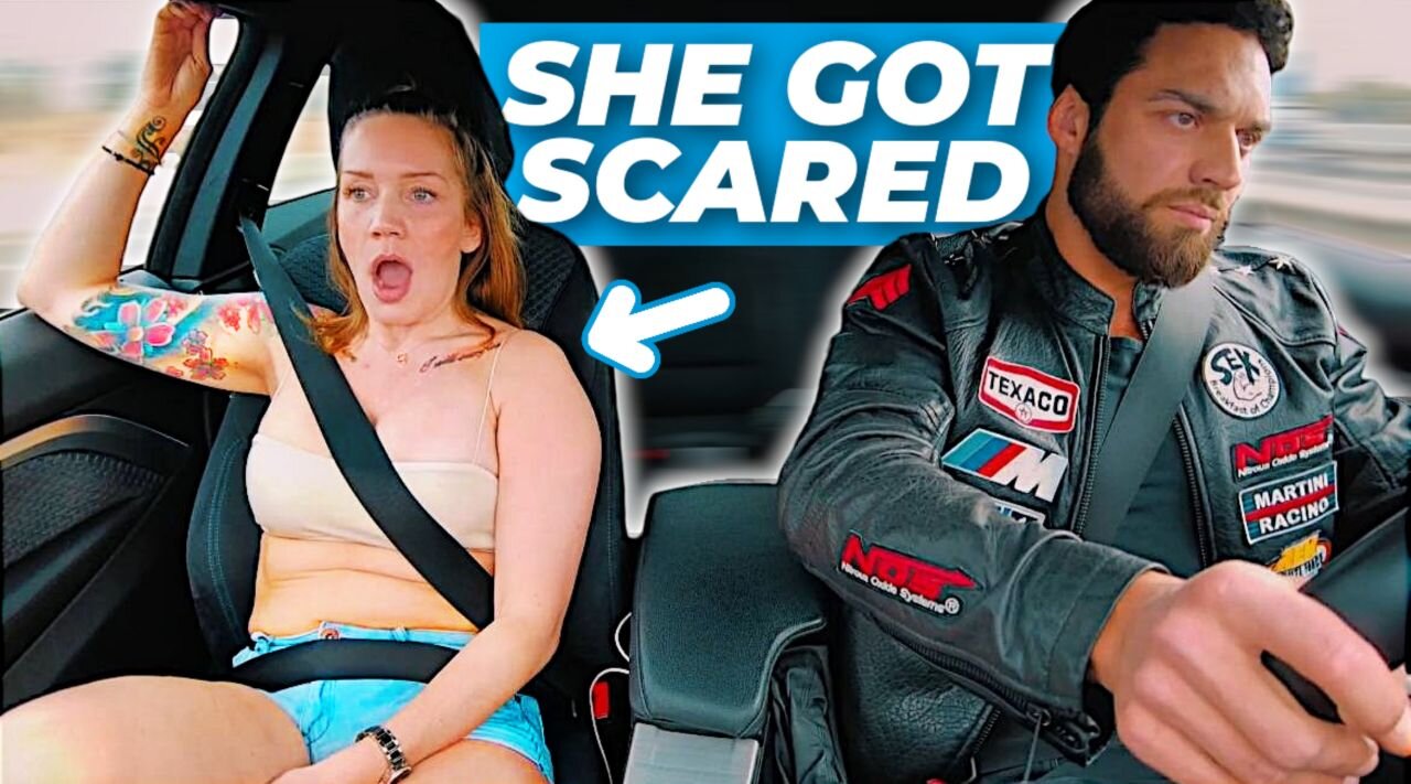 Hot German OF girls reaction to BMW 440i Highway speedrun with Kingdanny (went way to fast..)