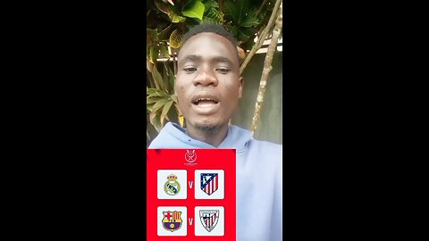 Here are the Spanish super cup fixtures for the semi-final