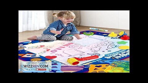 Magic Water Drawing Mat Coloring Doodle With Reusable Magic Pens Montessori Painting Review