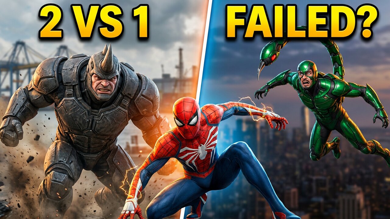 Spider-Man vs Rhino & Scorpion 😂 The Funniest Boss Fight Ever!