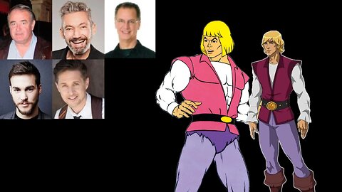Animated Voice Comparison- Prince Adam (He-Man)