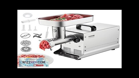 Commercial Electric Meat Grinder 5 Lbs/Min Sausage Stuffer Maker Kitchen Review