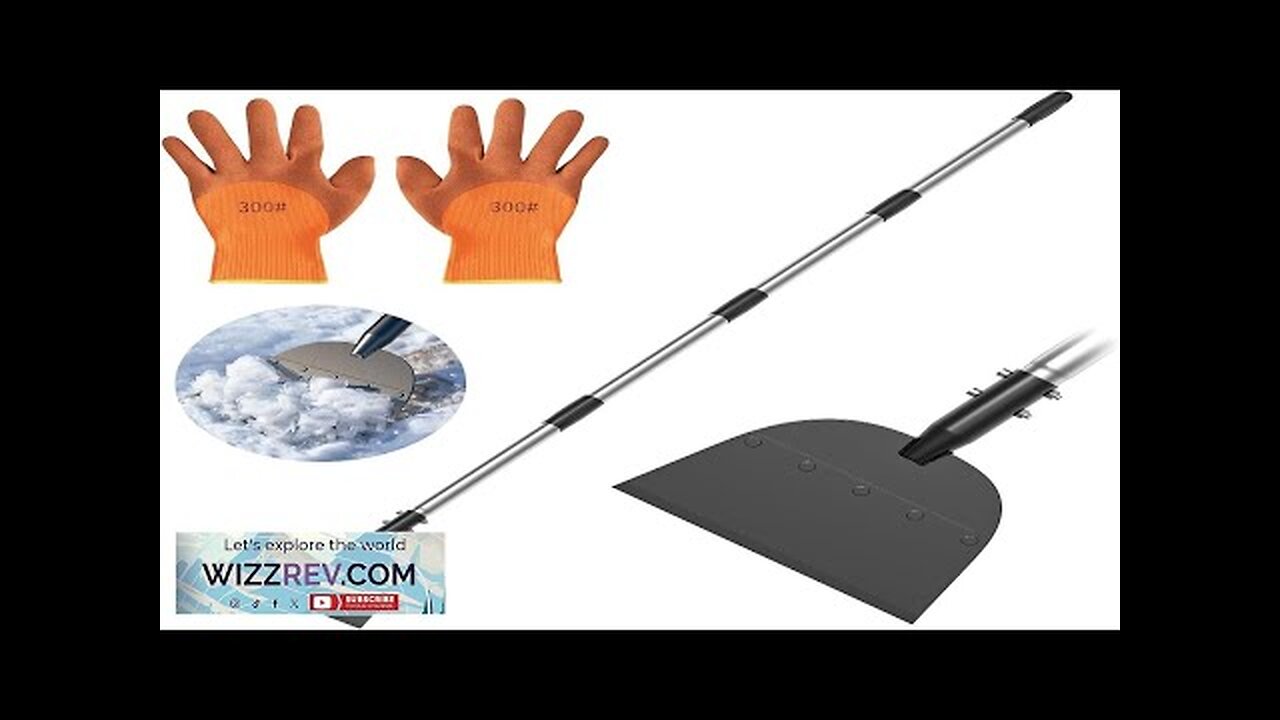 Flat ShovelSnow Shovel Ice Scraper 68 inch Snow Ice Chopper for Walkway Review