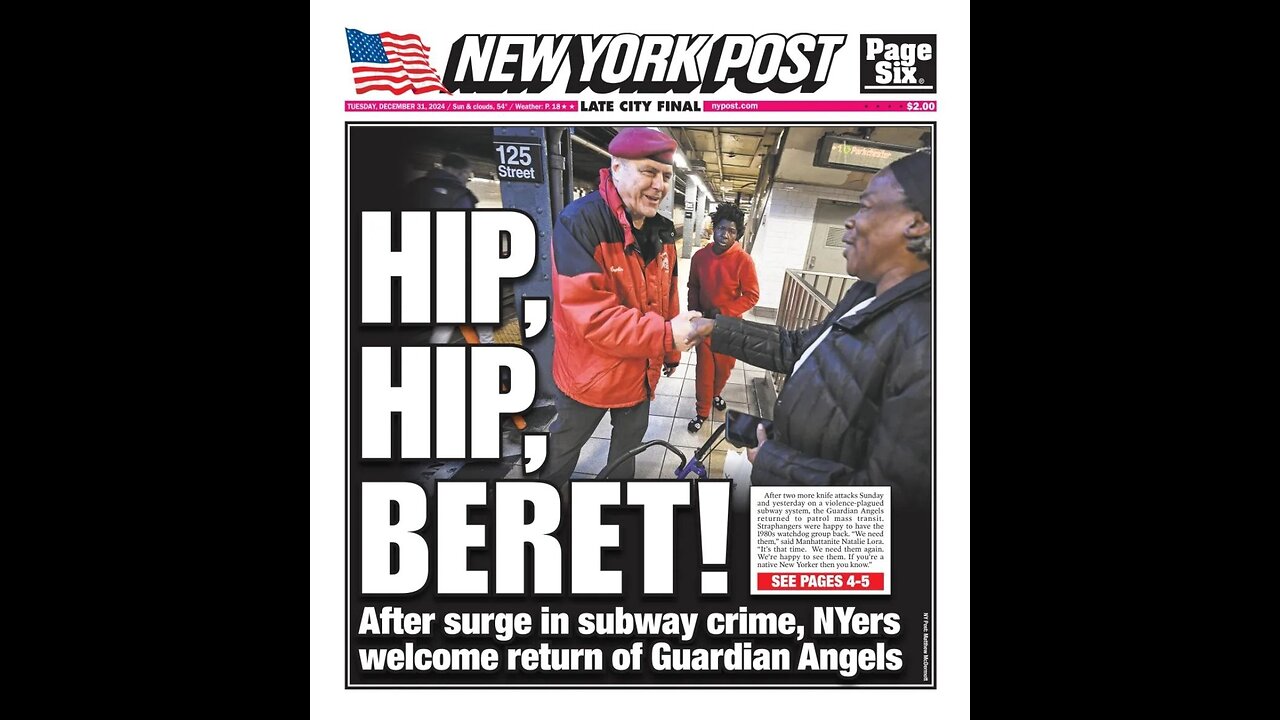 New Yorkers embrace Guardian Angels and founder Curtis Sliwa as the anti-crime crusaders