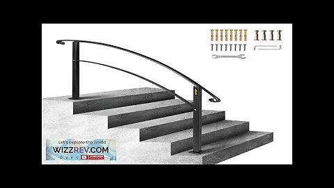 VEVOR Handrails for Outdoor Steps Fit 1 or 5 Steps Outdoor Stair Review