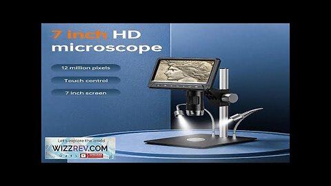 INSKAM 331-A 1600X 12MP HDMI USB Digital Microscope Camera 7" LCD Screen Review