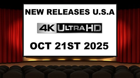 NEW 4K UHD Releases [OCTOBER 21ST 2025 | U.S.A