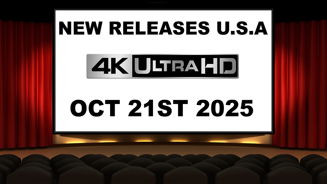 NEW 4K UHD Releases [OCTOBER 21ST 2025 | U.S.A